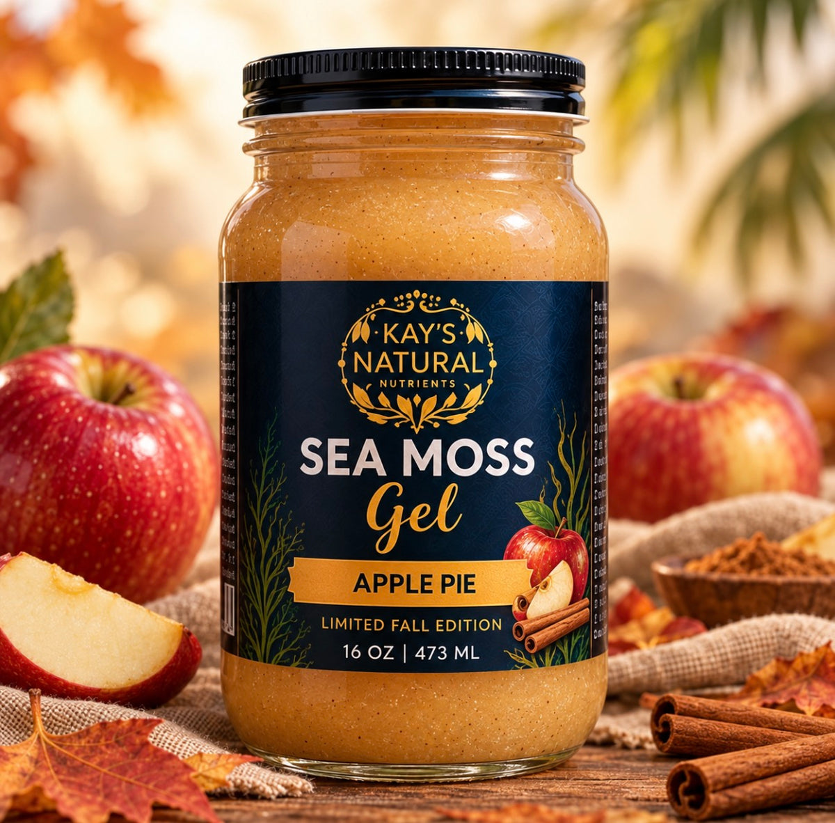Apple Pie Sea Moss Gel – Limited Fall Edition | 16 oz