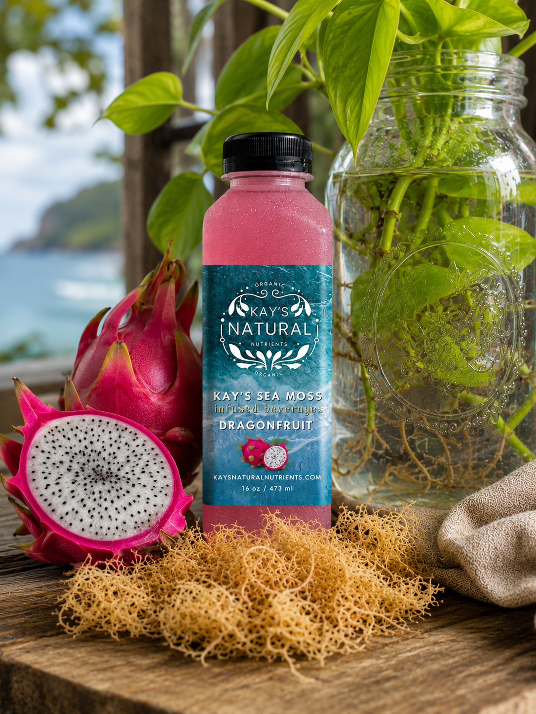 Dragonfruit Seamoss Electrolyte Beverage